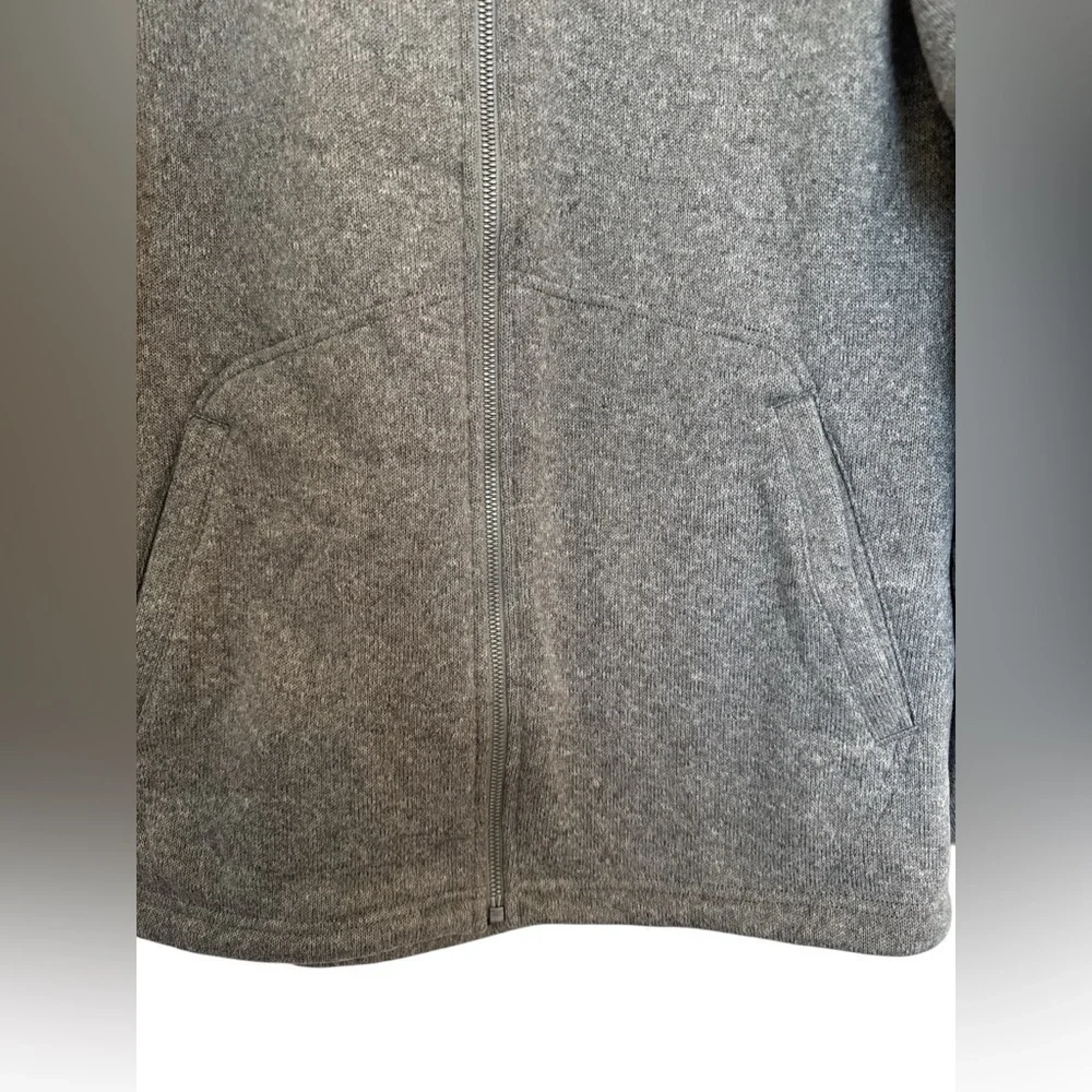 Vintage Men’s Merrell Fleece Hoodie Jacket Gray Size Large Full Zip Pockets
